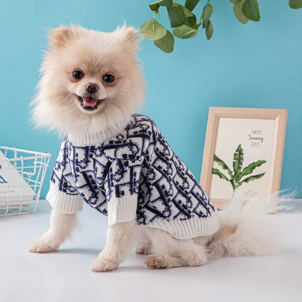 DD Monogram Dog Lit Sweater