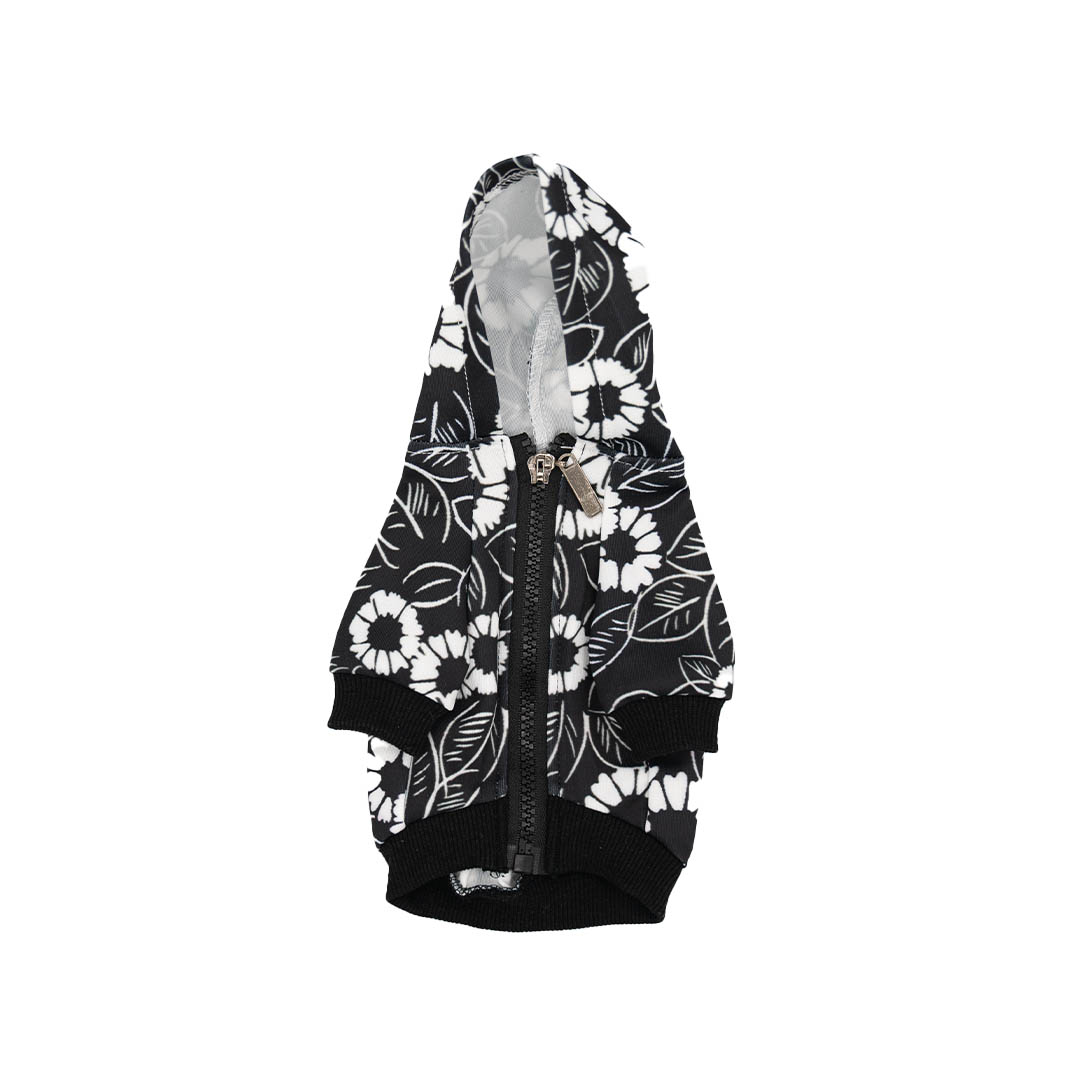 Prada Flower Zip Up Vibrant Hoodie