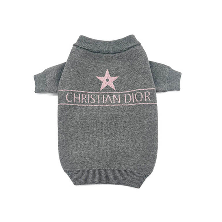 Timeless Grey Black Sweater For Dog