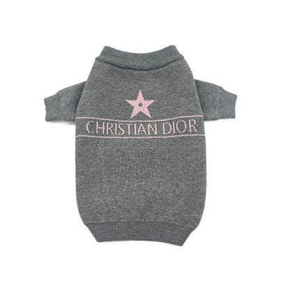 Timeless Grey Black Sweater For Dog