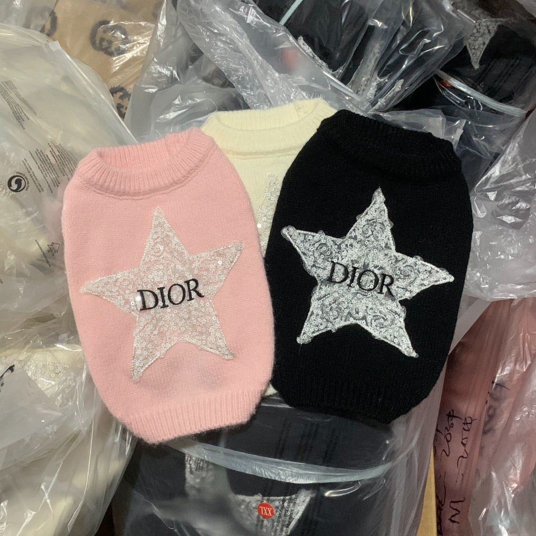 DD Star Crystal Sleeveless Banger Sweater