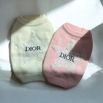 DD Star Crystal Sleeveless Banger Sweater