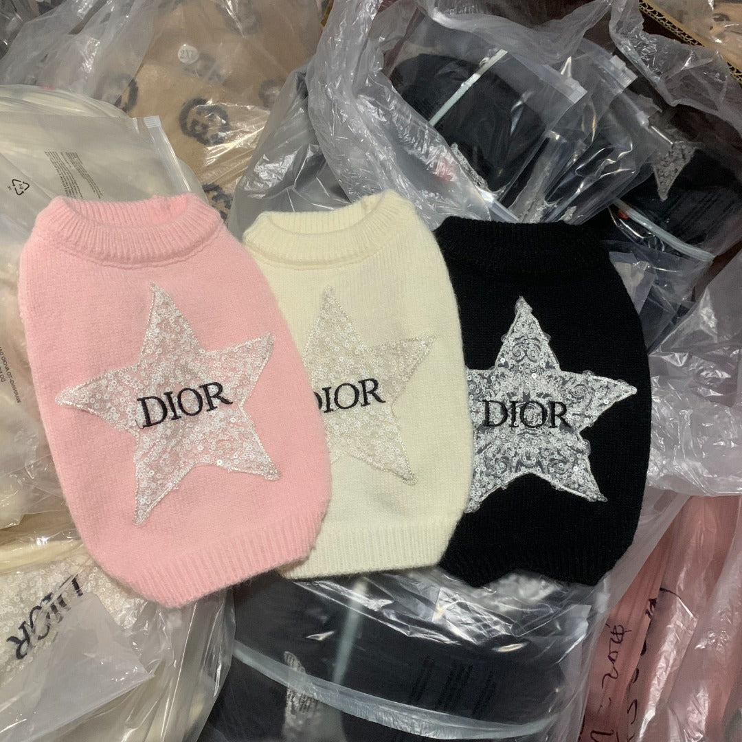 DD Star Crystal Sleeveless Banger Sweater