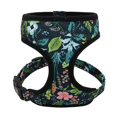 Cute Printed Flower Adjustable Backspin Harness