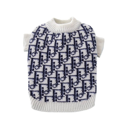 DD  Monogram Dog Lit Sweater