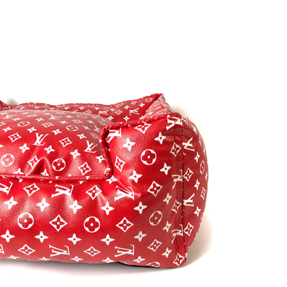 Luxury Red LV Doggo Bed