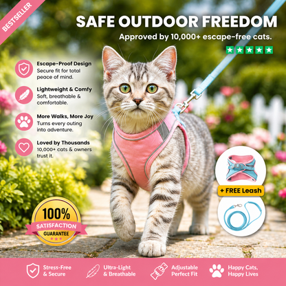 CozyDogo™ Cat Harness + Leash