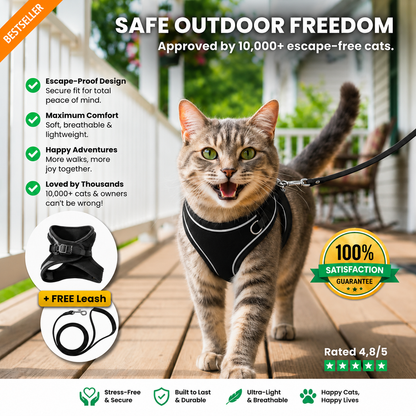 CozyDogo™ Cat Harness + Leash