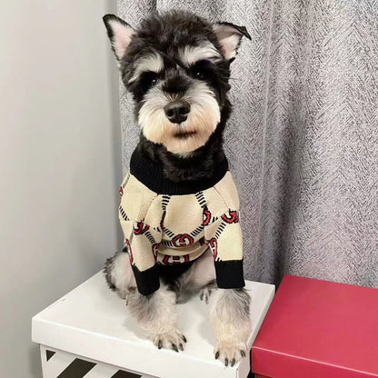 Fashion Dog Abstract Sweater