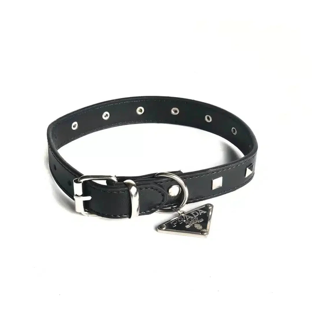 Luxury Black Collar & Leash Supreme Set