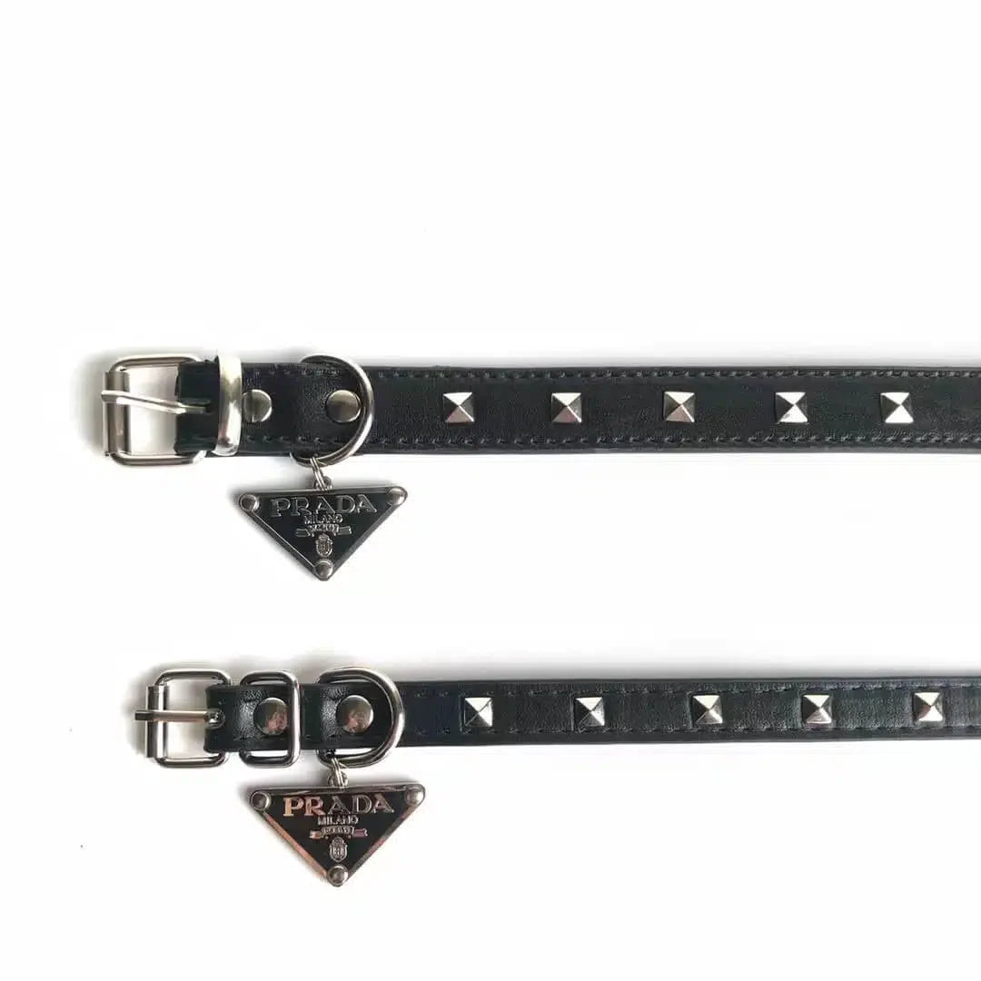 Luxury Black Collar & Leash Supreme Set