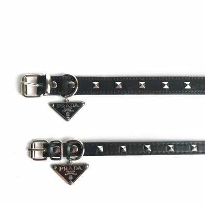 Luxury Black Collar & Leash Supreme Set