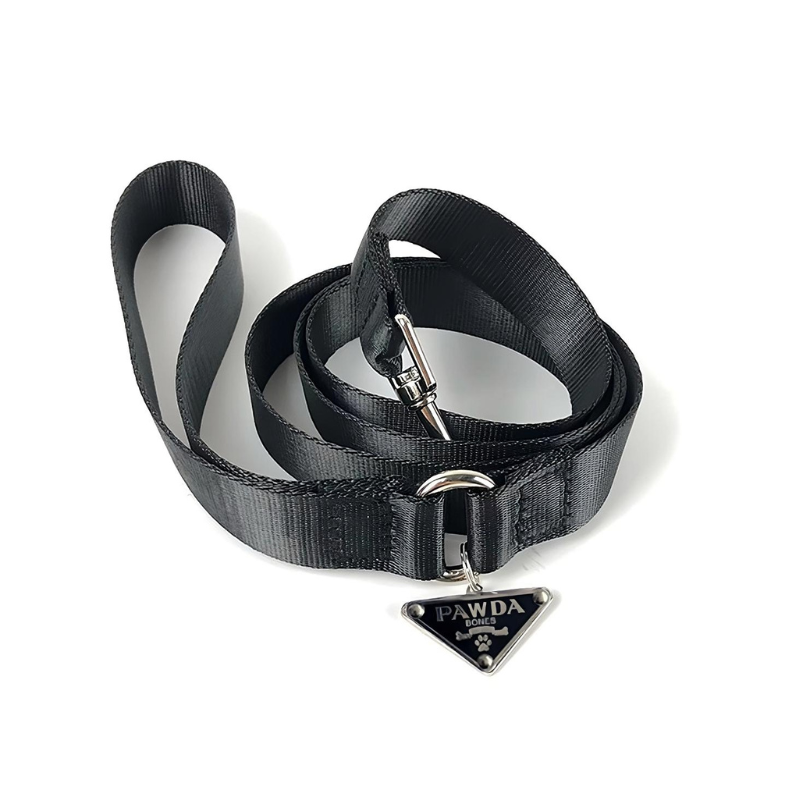 Luxury Black Collar & Leash Supreme Set