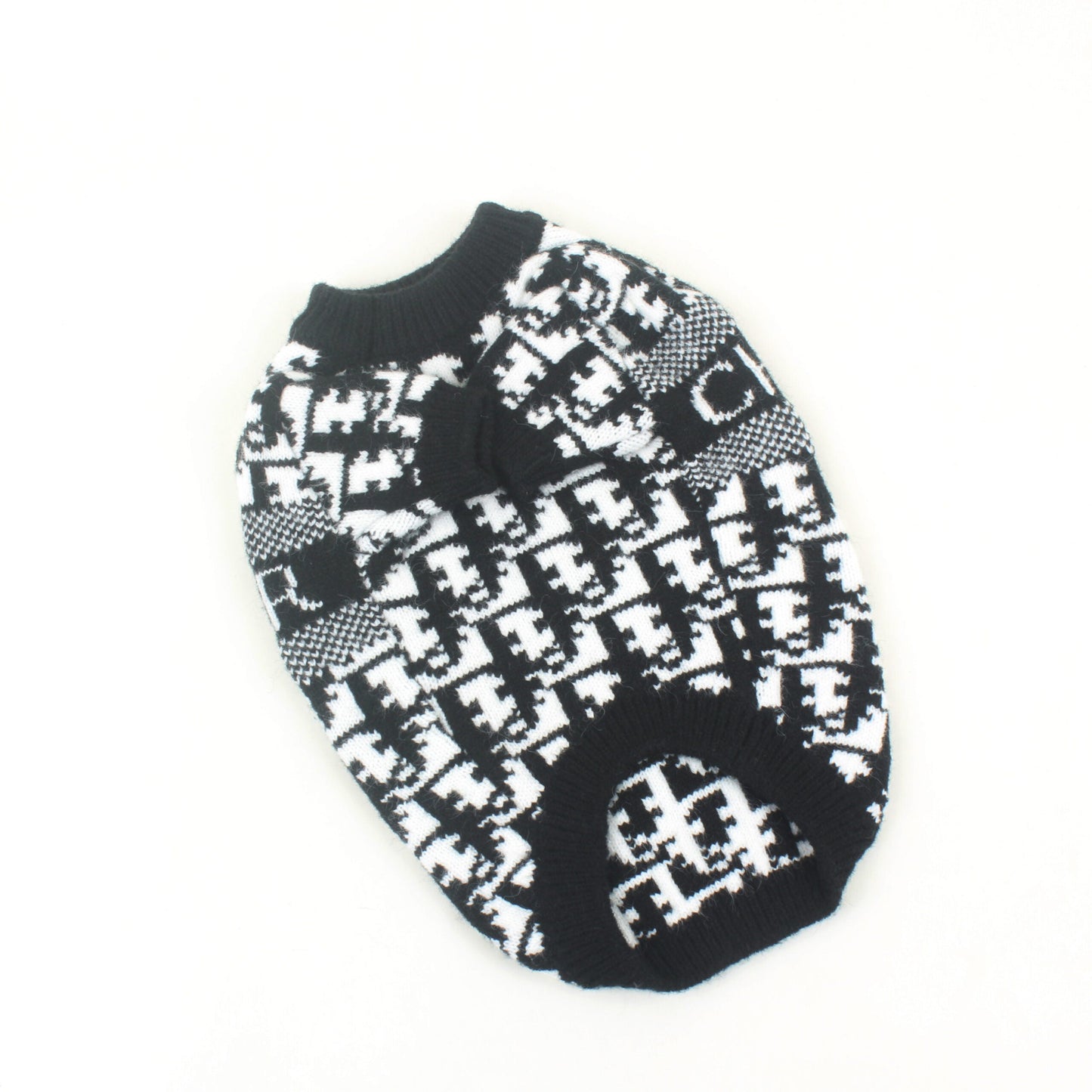 DD Black Alphabet Bubbly Sweater