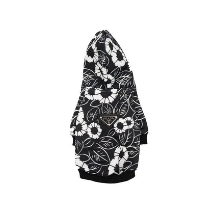 Prada Flower Zip Up Vibrant Hoodie