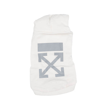 Woof White Reflective Wavy Hoodie